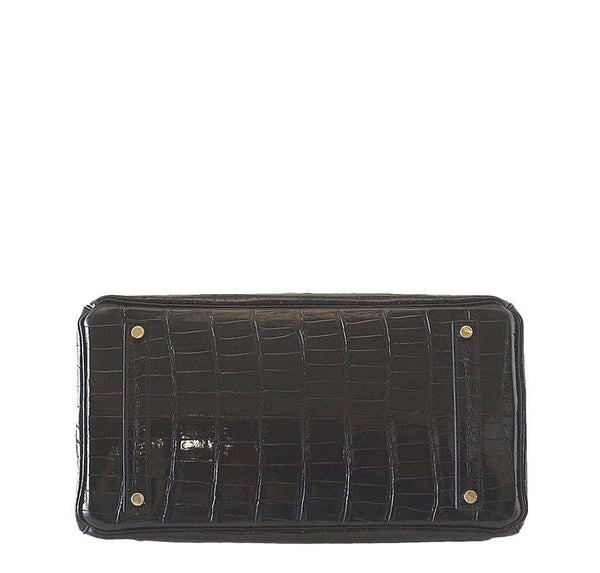 Hermes Birkin 35 Crocodile Black New Bottom