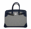 Hermes Birkin 35 Ghillies Blue de Prusee New Open