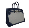 Hermes Birkin 35 Ghillies Blue de Prusee New Side