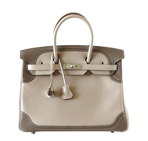 Hermes Birkin 35 Bag Ghillies 