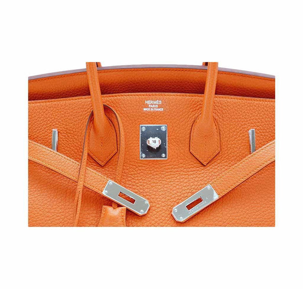 Hermes Birkin 35 H Orange New Embossing