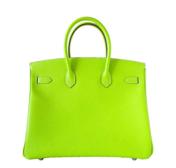 Hermes Birkin 35 Kiwi Candy Series New Back