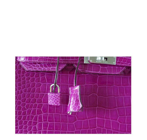 Hermes Birkin 35 Rose Crocodile New Lock