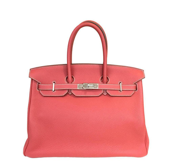 Hermes Birkin 35 Sanguine White Bag