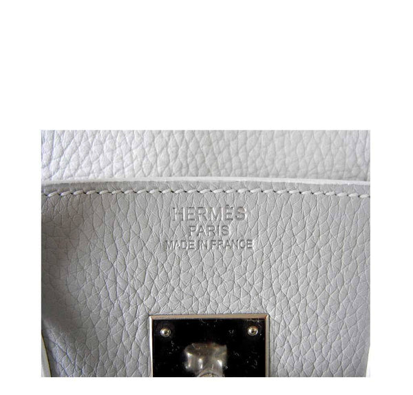 Hermes Birkin 35 White Club Lizard New Embossing