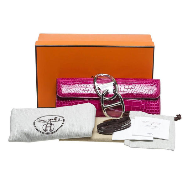 Hermes Egee Clutch Rose Scheherazade New Overview