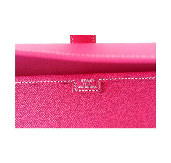 Hermes Jige 29 Rose Tyrien Clutch New Embossing