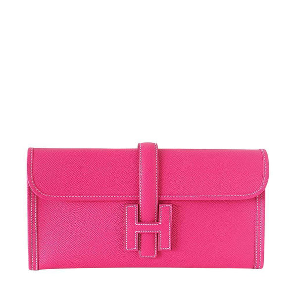 Hermes Jige 29 Pink Clutch Bag