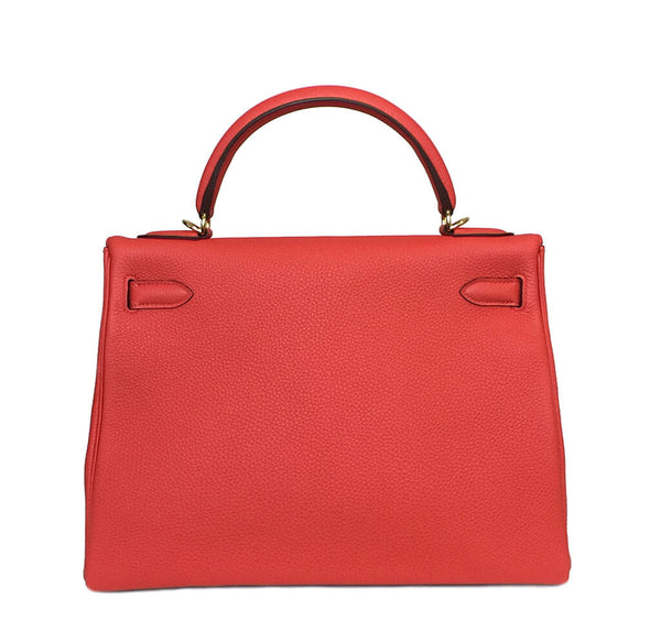 Hermes Kelly 32 Capucine New Back