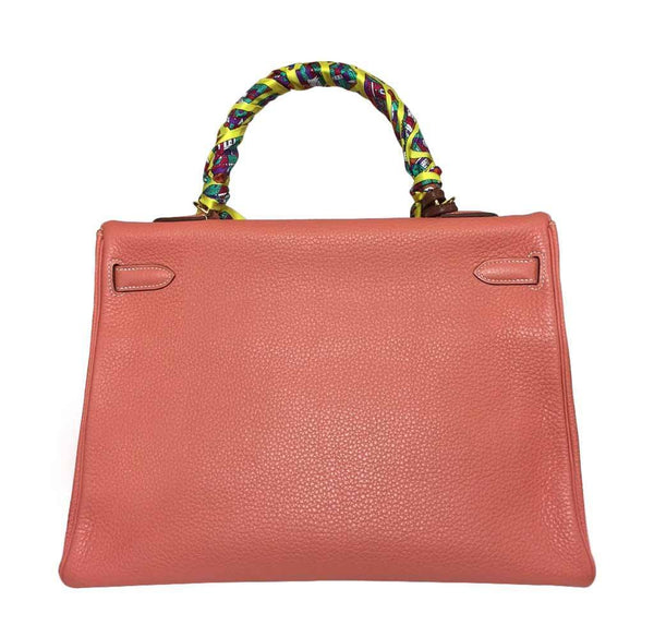 Hermes Kelly 35 Crevette Used back