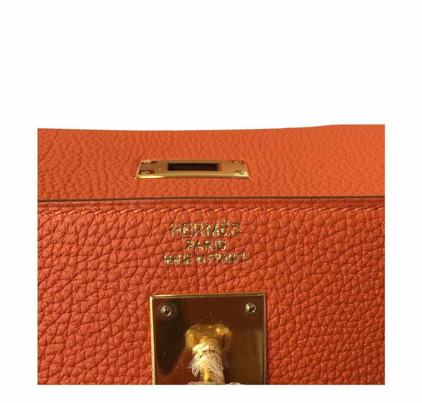 Hermes Kelly 35 Orange New Embossing