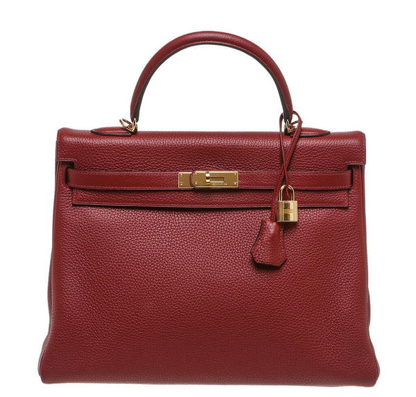 Hermes Kelly 35 Rouge H Bag 