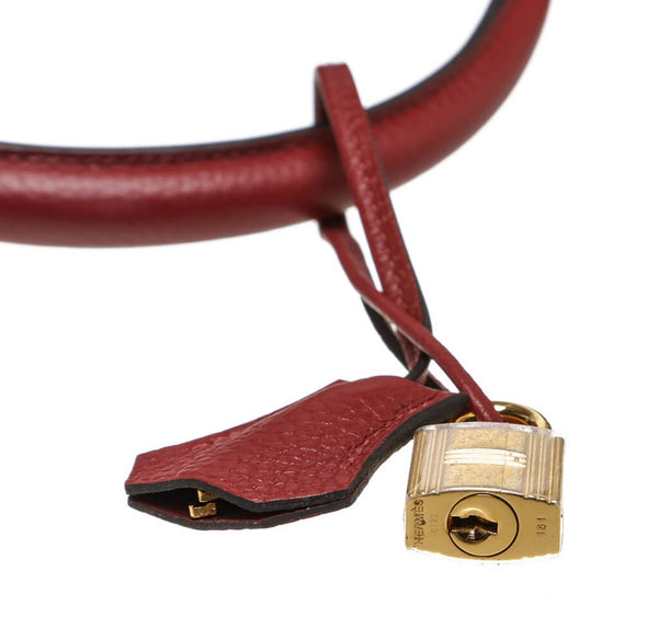 Hermes Kelly 35 Rouge H Used Keys