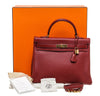 Hermes Kelly 35 Rouge H Used Set