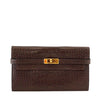 Hermes Kelly Wallet Clutch Bag Alligator 