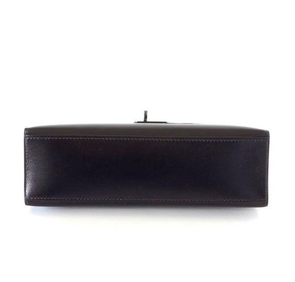 Hermes Kelly Pochette Special Order Black New Bottom