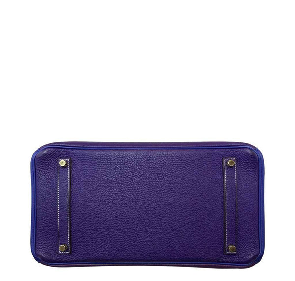 Hermes Special Order Iris Blue violet used bottom