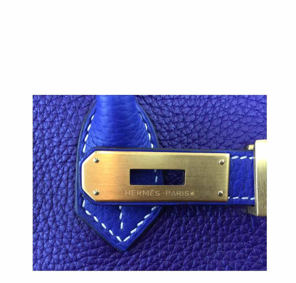 Hermes Special Order Iris Blue violet used stamp