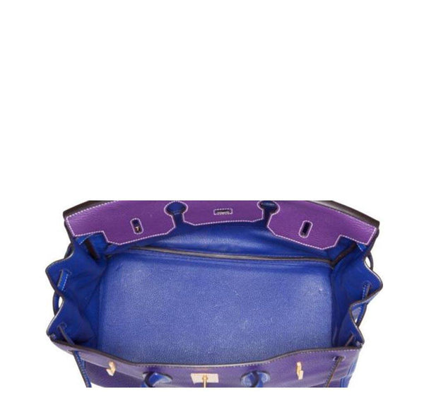 Hermes Special Order Iris Blue violet used open