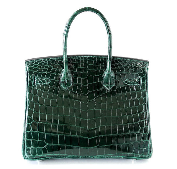 Hermes Birkin 30 Niloticus Crocodile Emeraude