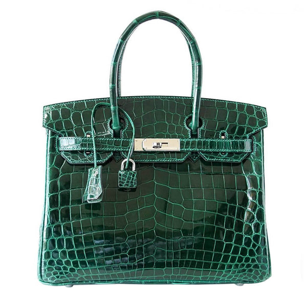 Hermes Birkin 30 Niloticus Crocodile Emeraude