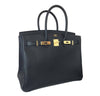 Hermes birkin 35 black epsom ghw new open