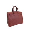 Hermes Birkin 35 Ostrich Rouge H Used Back