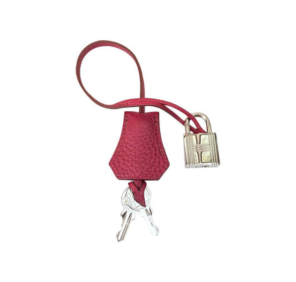 Hermes birkin 35 rouge vif red used keys