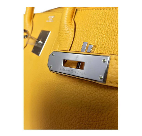 Hermes birkin Soleil yellow new engraving