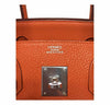 Hermes birkin feu orange embossing