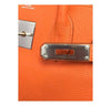 Hermes birkin feu orange engraving