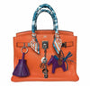 Hermes birkin feu orange front