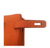 Hermes birkin feu orange used stamp