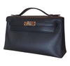 Hermes Kelly Pochette Black Leather