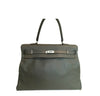 Hermes Kelly Travel 50 Vert De Gris Used Front