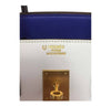 Hermes special order horseshoe birkin blue white graphite used embos