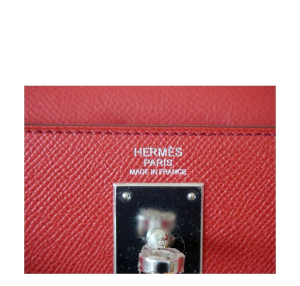 Hermes Kelly 32 Sellier Flag Flamogo Coral new embossing