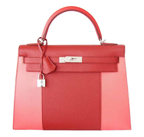 Hermes Kelly Sellier Flag Red Bag