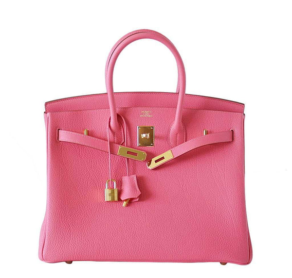 Hermes birkin 35 Rose Lipstick New Front Open