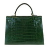 hermes kelly sellier 35 vert emerald used back