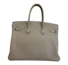 Hermes Birkin 35 Gris Tourterelle Leather PHW