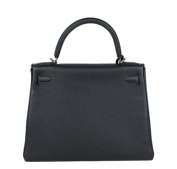 hermes kelly 28 black new back