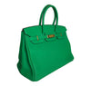 Hermes Birkin 35 Bamboo Green Togo gold hardware very good side