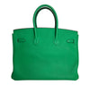 Hermes Birkin 35 Bamboo Green Togo gold hardware very good back