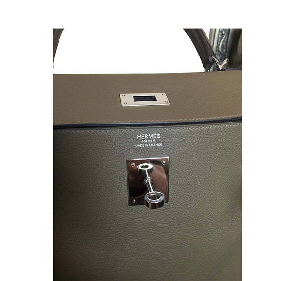 Hermes Kelly Retourne 32 Veau Evercolor Origan PHW Excellent Engraving