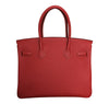 Hermes Birkin 30 Vermilion Veau Togo Bag PHW pristine back