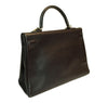 Hermes Kelly 35 Ebene Evergrain Calfskin very good palladium back