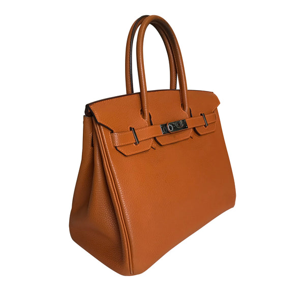 Hermès Birkin 30 Potiron Orange Togo palladium good side profile