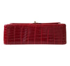 Chanel Red Jumbo Flap 2.55 Shiny Alligator Bag Excellent Bottom