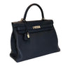 Hermes Kelly Retourne 35 Bleu Nuit Togo Gold excellent front side